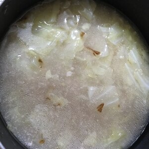 肉を茹でた余り湯で作る　再利用　野菜スープ